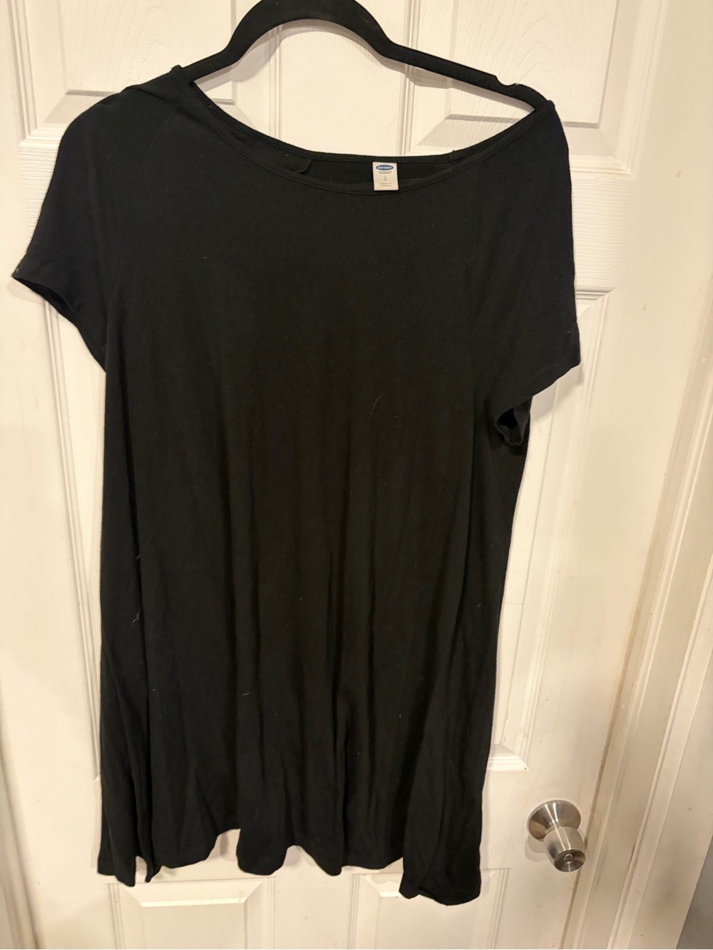 Old Navy Black Short Sleeve Scoop Neck Tunic